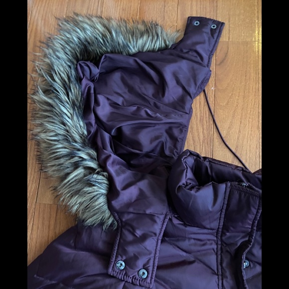 Puffer coat w/ faux ur trimmed hood - Picture 7 of 10